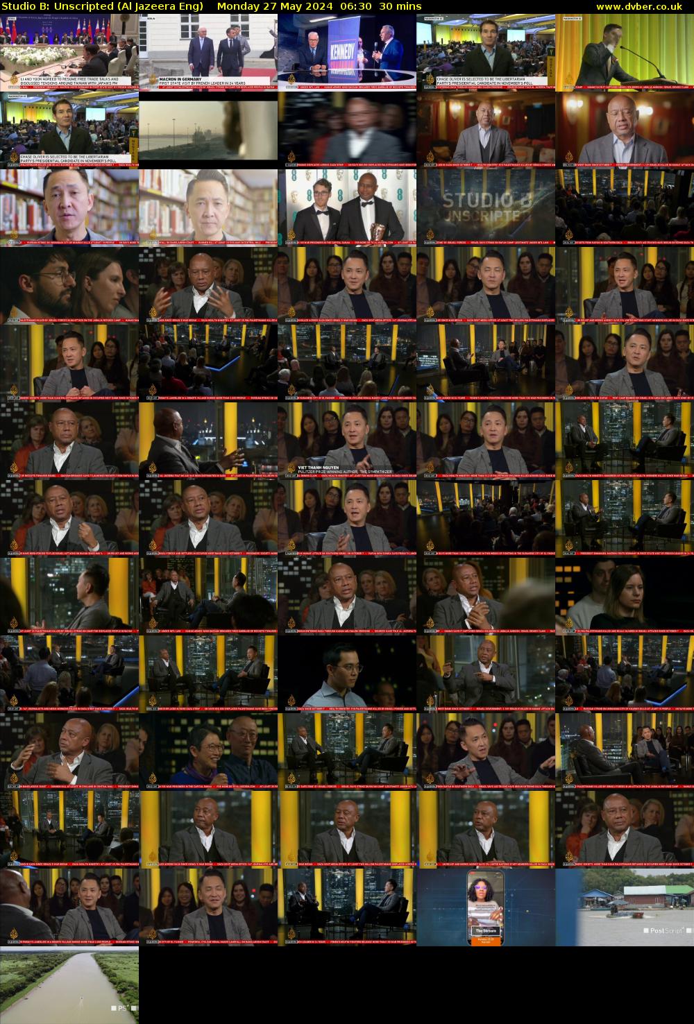 Studio B: Unscripted (Al Jazeera Eng) Monday 27 May 2024 06:30 - 07:00