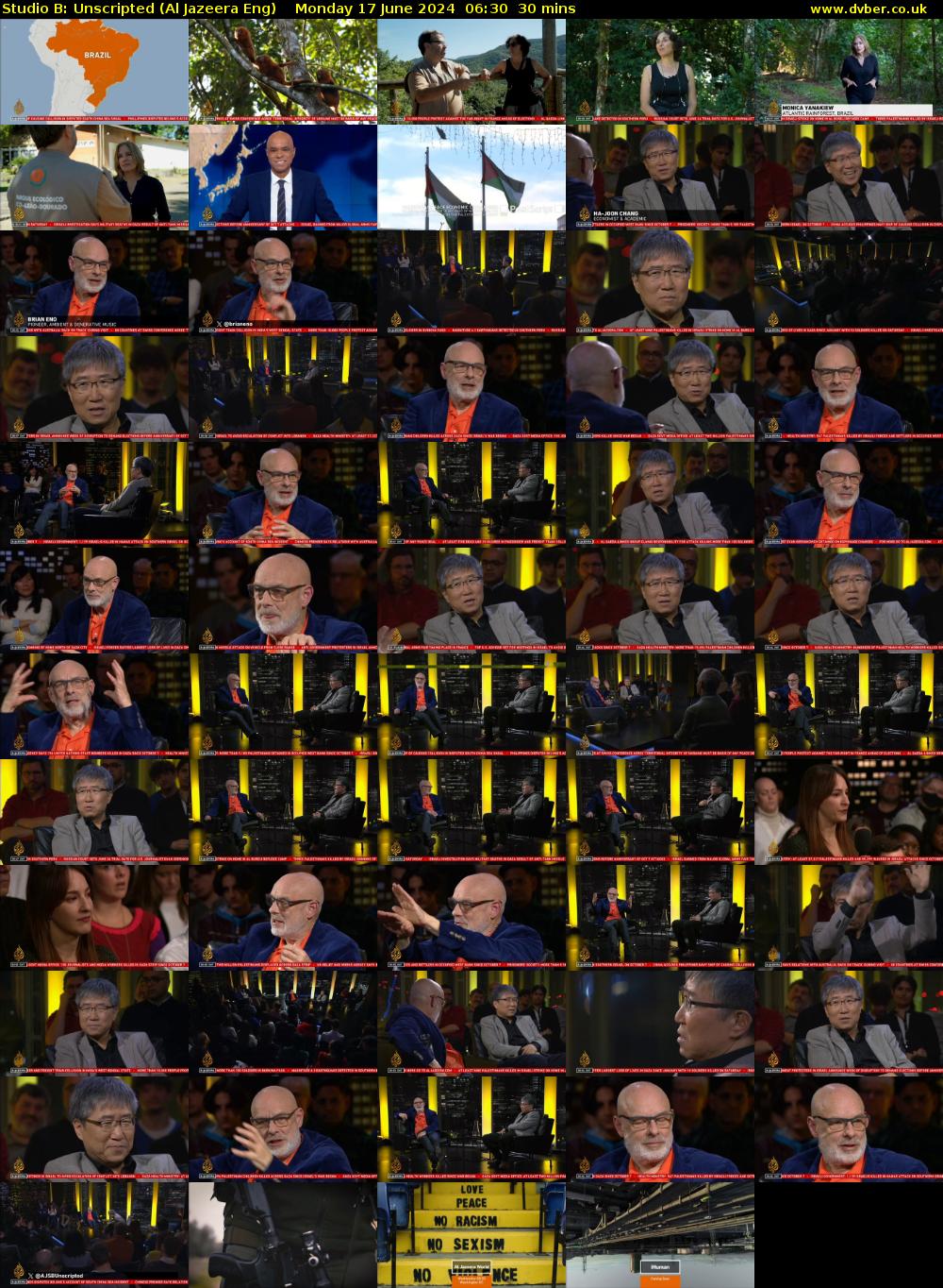 Studio B: Unscripted (Al Jazeera Eng) Monday 17 June 2024 06:30 - 07:00