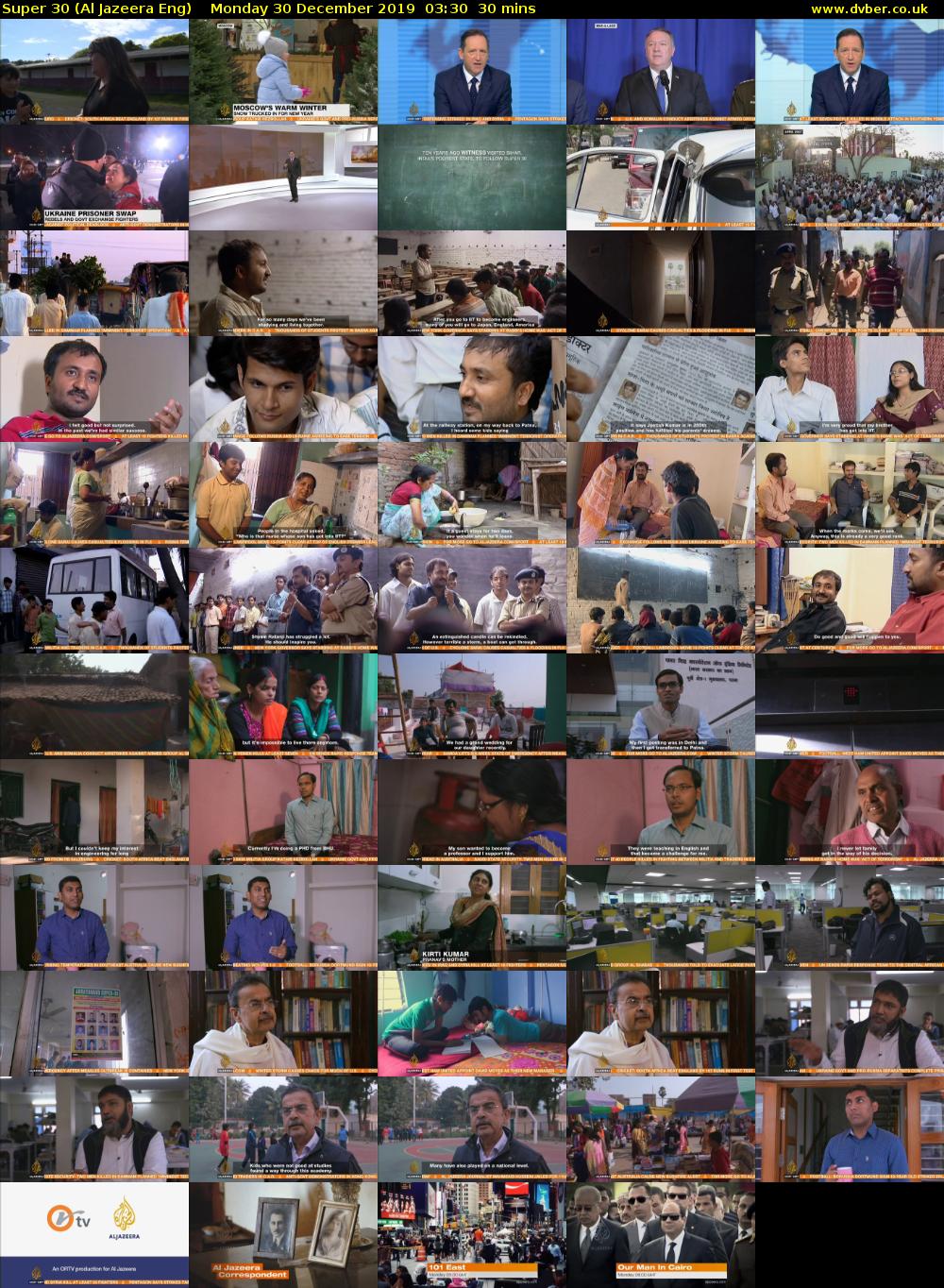Super 30 (Al Jazeera Eng) Monday 30 December 2019 03:30 - 04:00