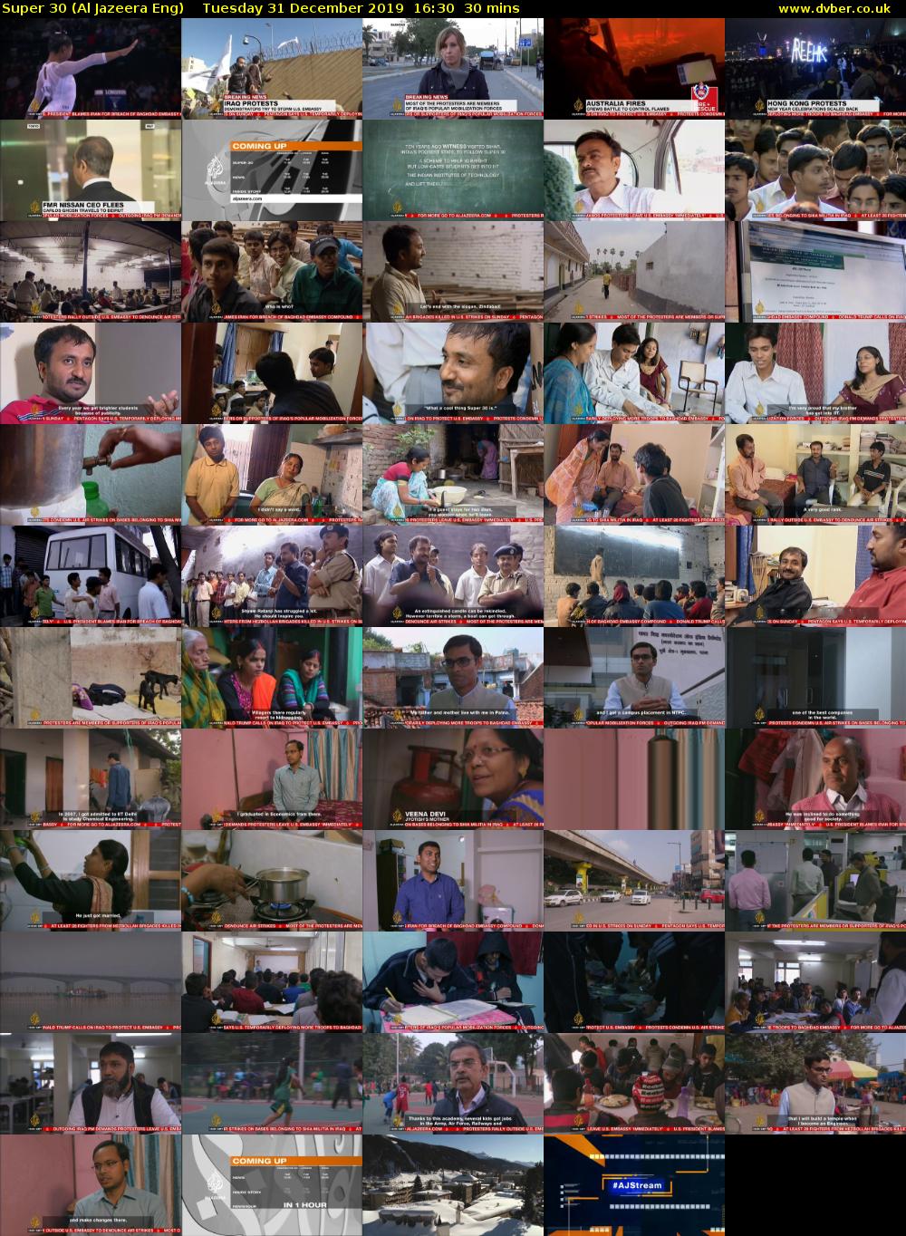 Super 30 (Al Jazeera Eng) Tuesday 31 December 2019 16:30 - 17:00