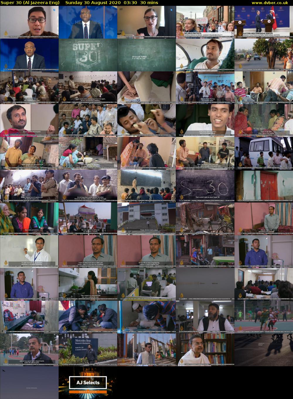 Super 30 (Al Jazeera Eng) Sunday 30 August 2020 03:30 - 04:00