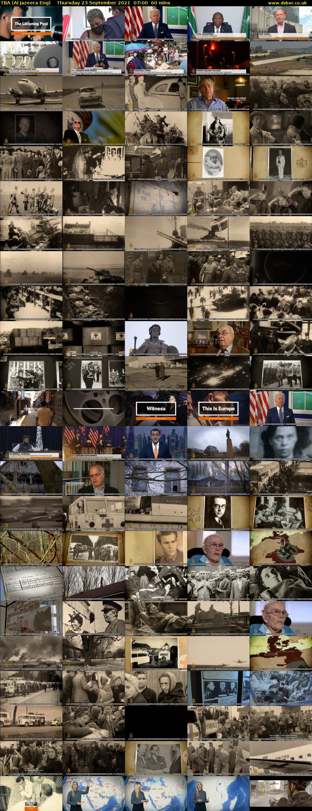 TBA (Al Jazeera Eng) Thursday 23 September 2021 07:00 - 08:00
