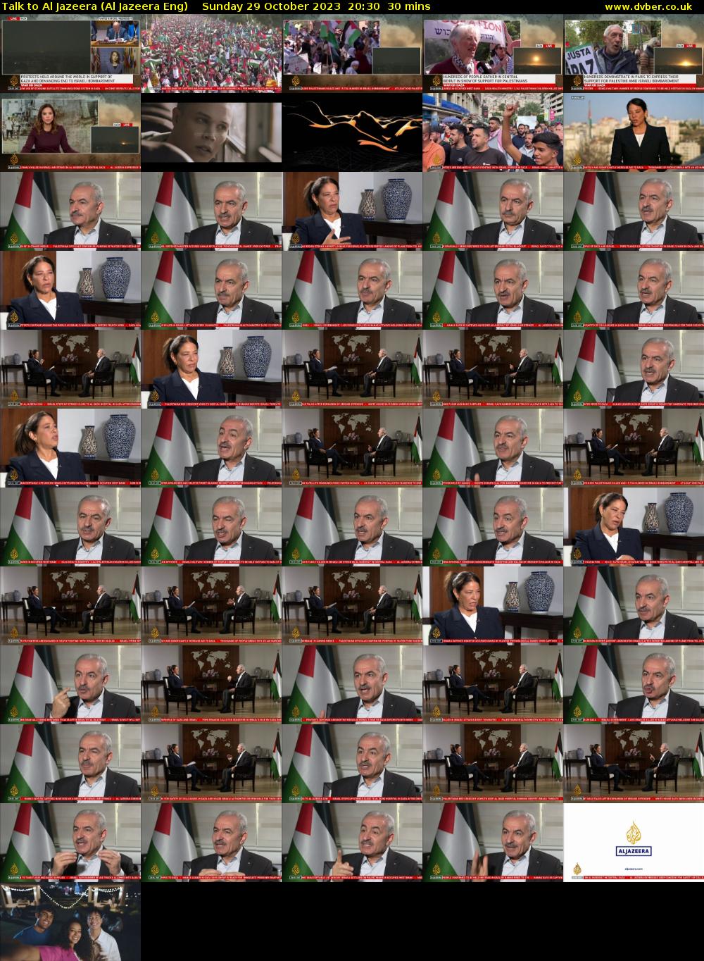 Talk to Al Jazeera (Al Jazeera Eng) Sunday 29 October 2023 20:30 - 21:00