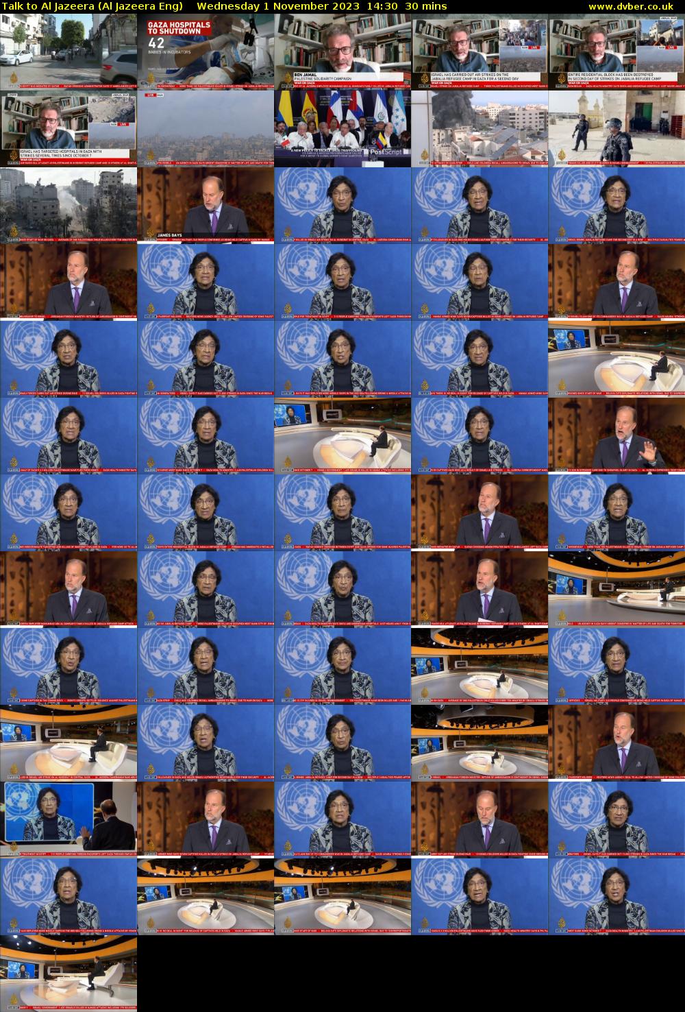 Talk to Al Jazeera (Al Jazeera Eng) Wednesday 1 November 2023 14:30 - 15:00