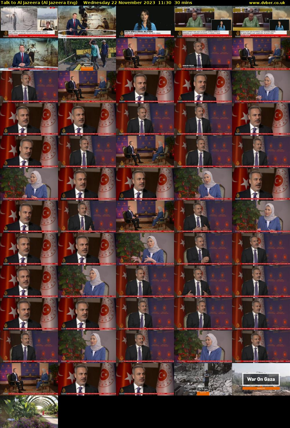 Talk to Al Jazeera (Al Jazeera Eng) Wednesday 22 November 2023 11:30 - 12:00