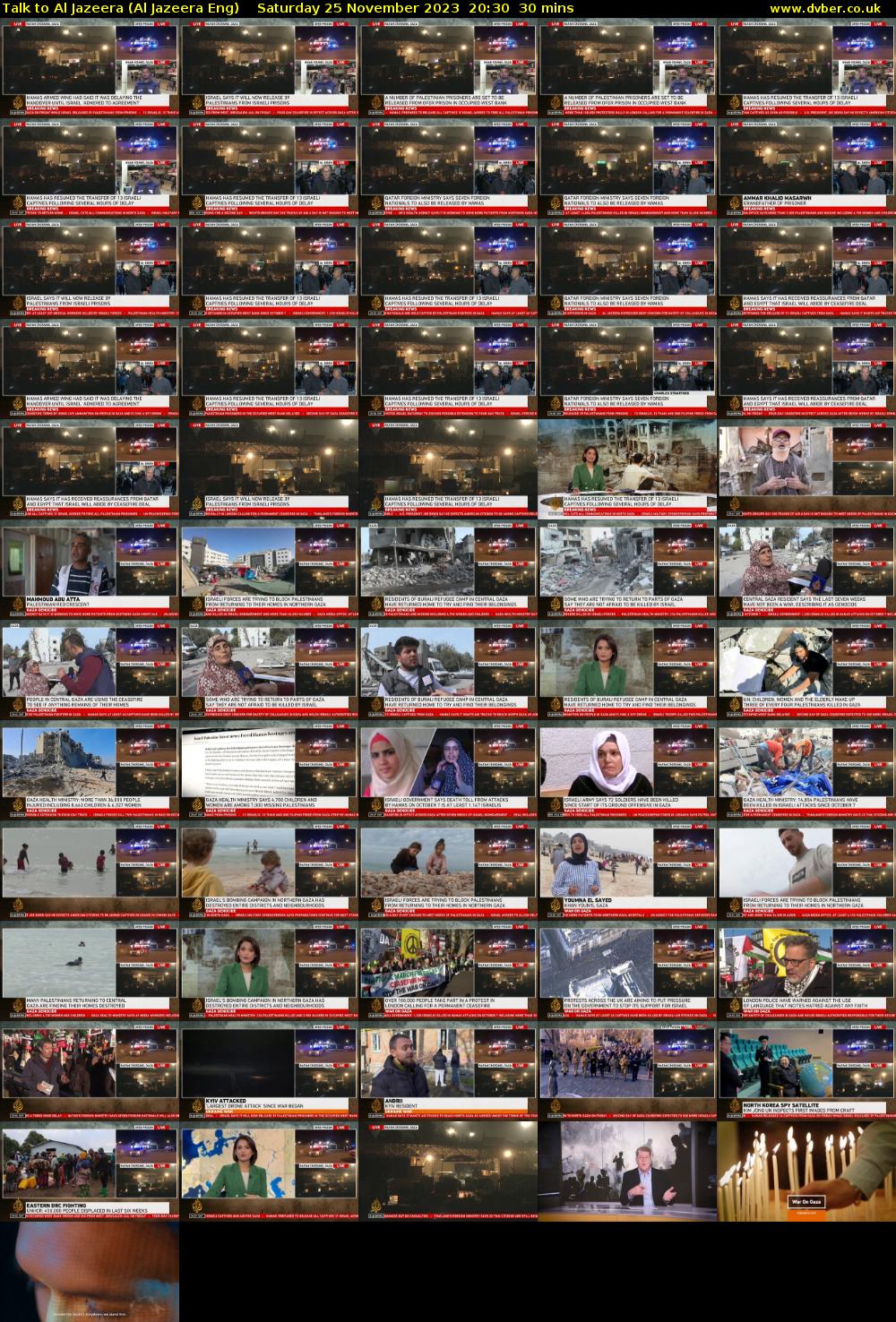 Talk to Al Jazeera (Al Jazeera Eng) Saturday 25 November 2023 20:30 - 21:00