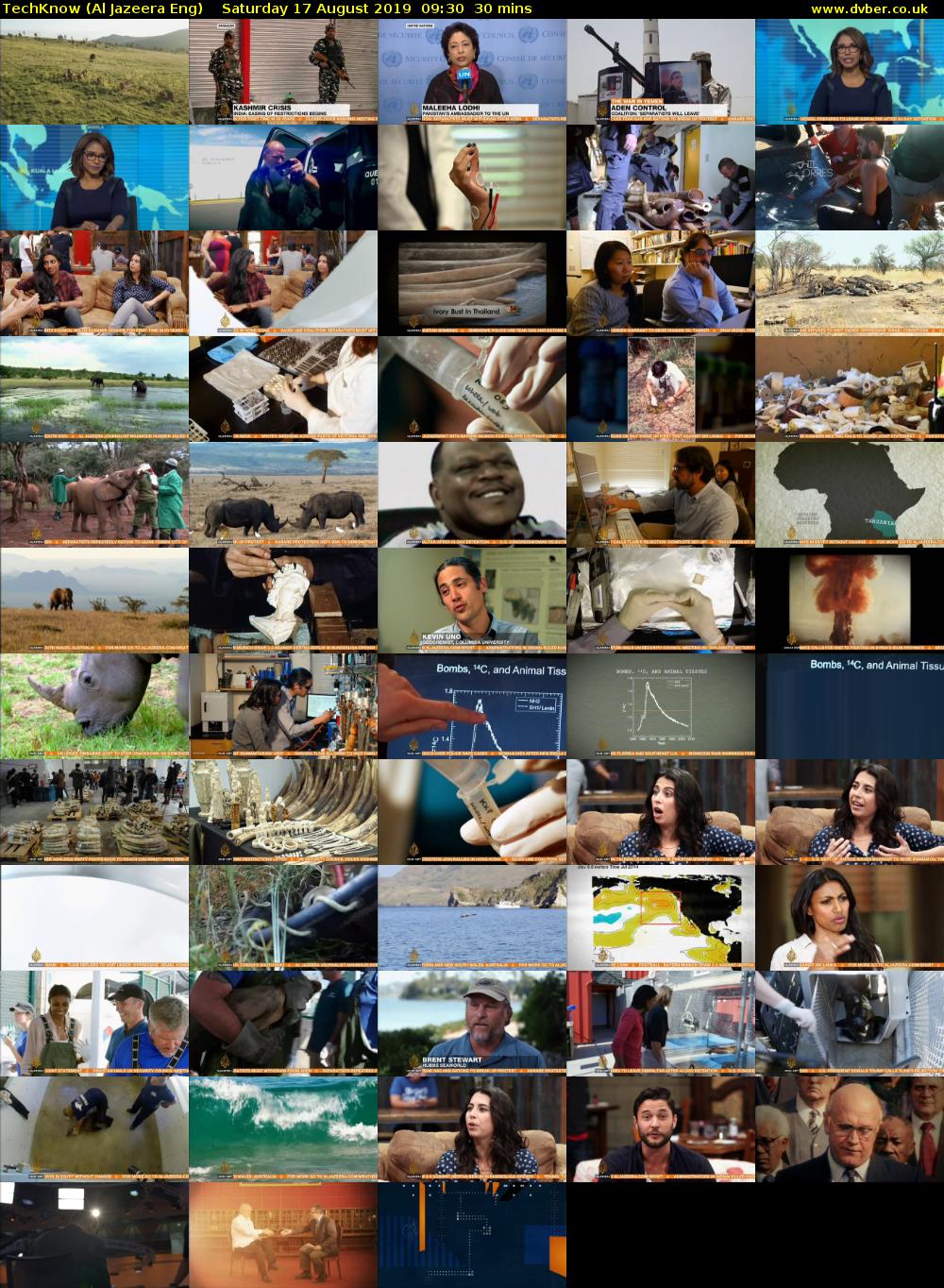 TechKnow (Al Jazeera Eng) Saturday 17 August 2019 09:30 - 10:00
