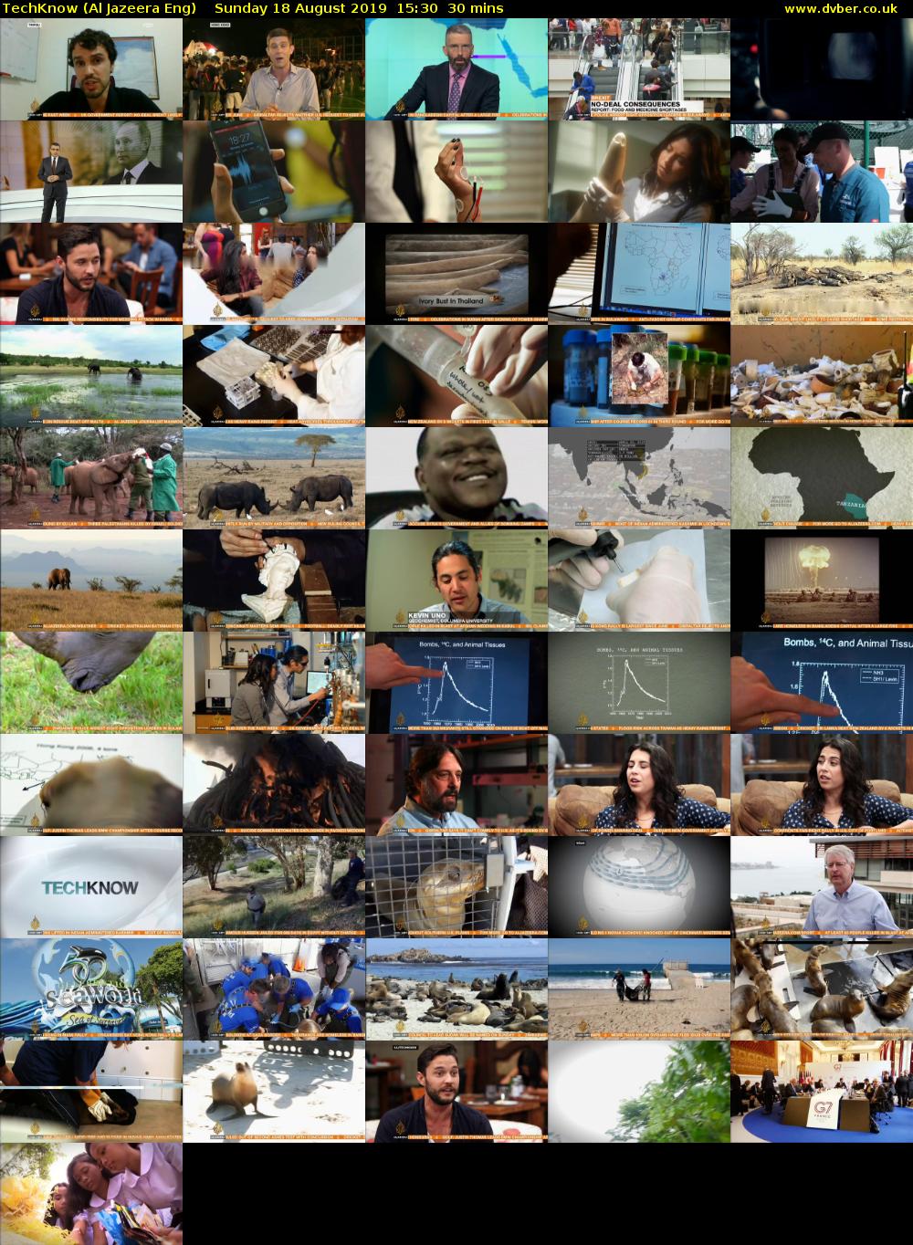 TechKnow (Al Jazeera Eng) Sunday 18 August 2019 15:30 - 16:00