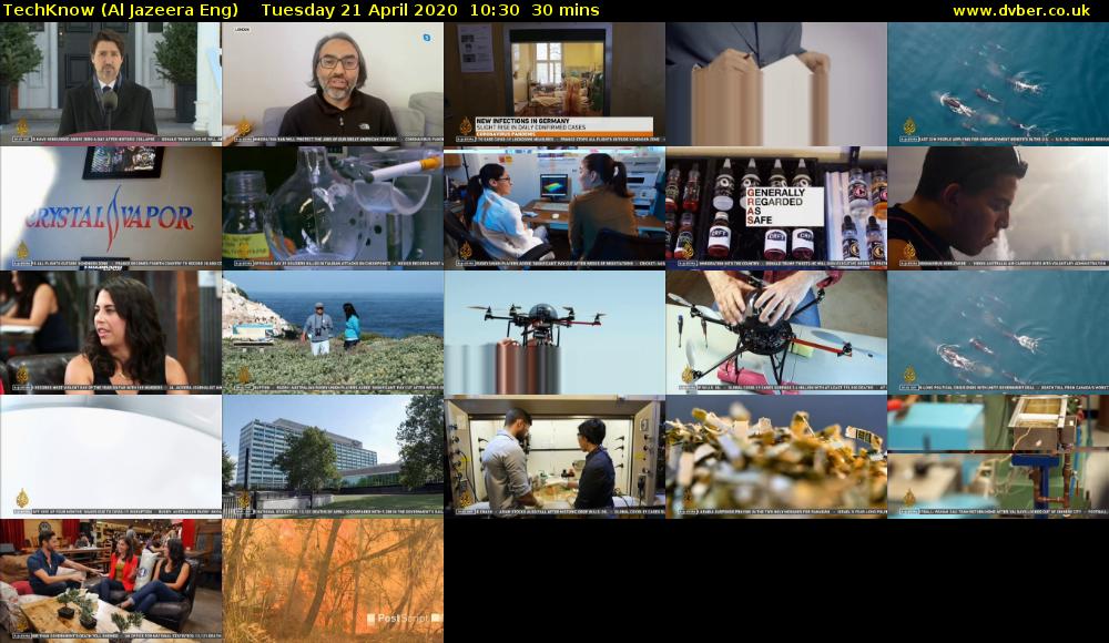 TechKnow (Al Jazeera Eng) Tuesday 21 April 2020 10:30 - 11:00