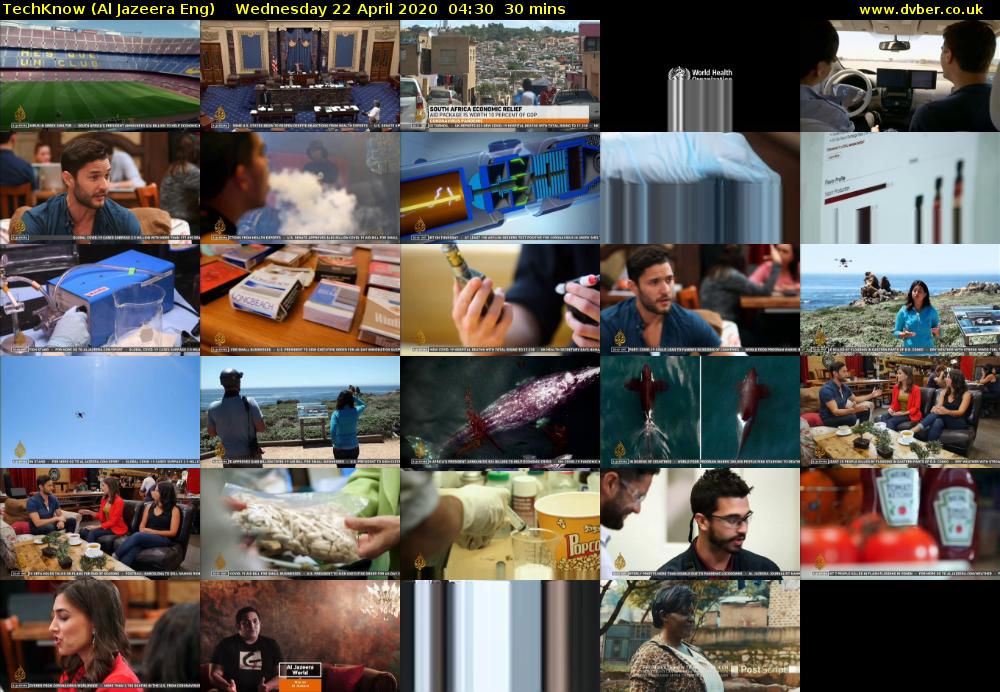 TechKnow (Al Jazeera Eng) Wednesday 22 April 2020 04:30 - 05:00