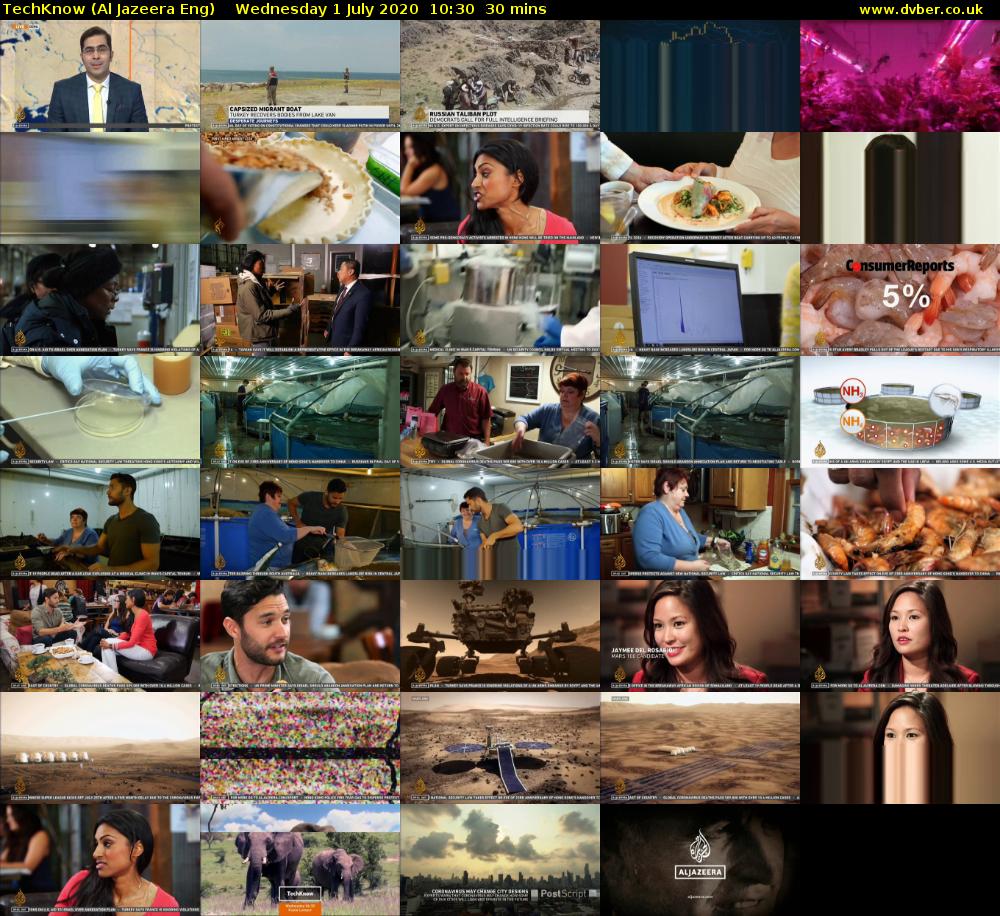 TechKnow (Al Jazeera Eng) Wednesday 1 July 2020 10:30 - 11:00