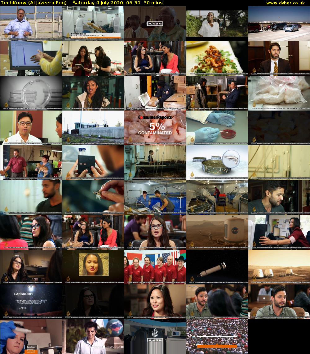 TechKnow (Al Jazeera Eng) Saturday 4 July 2020 06:30 - 07:00