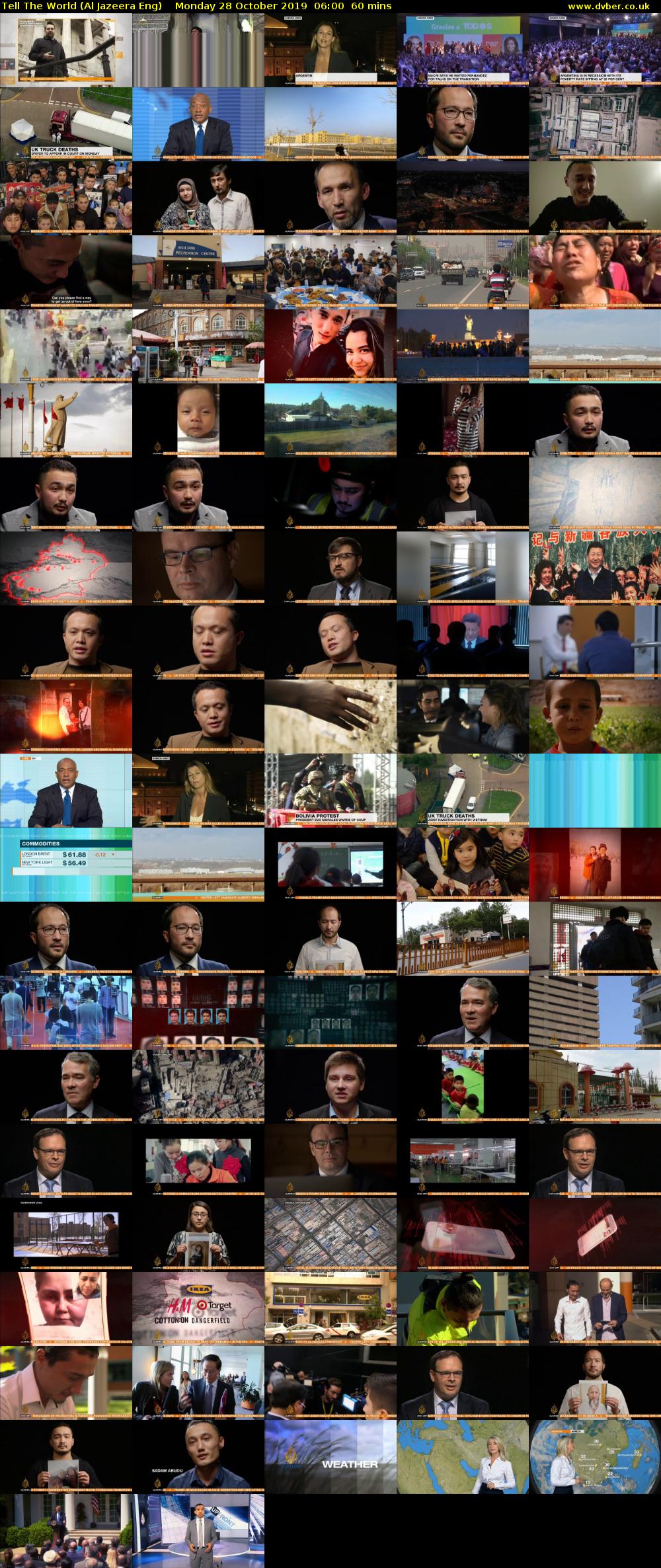 Tell The World (Al Jazeera Eng) Monday 28 October 2019 06:00 - 07:00