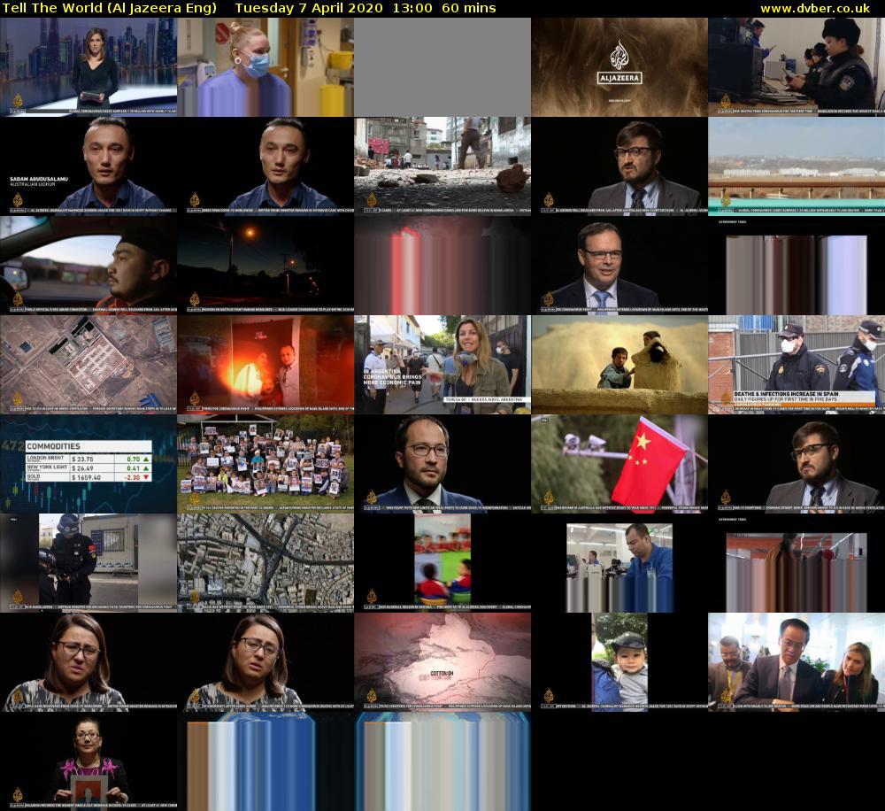 Tell The World (Al Jazeera Eng) Tuesday 7 April 2020 13:00 - 14:00