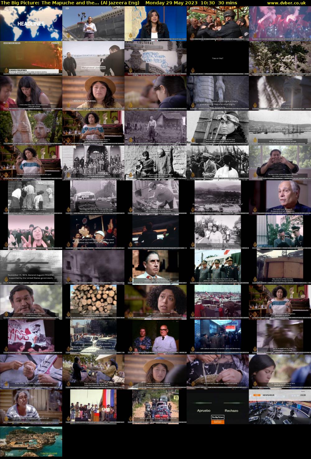 The Big Picture: The Mapuche and the... (Al Jazeera Eng) Monday 29 May 2023 10:30 - 11:00