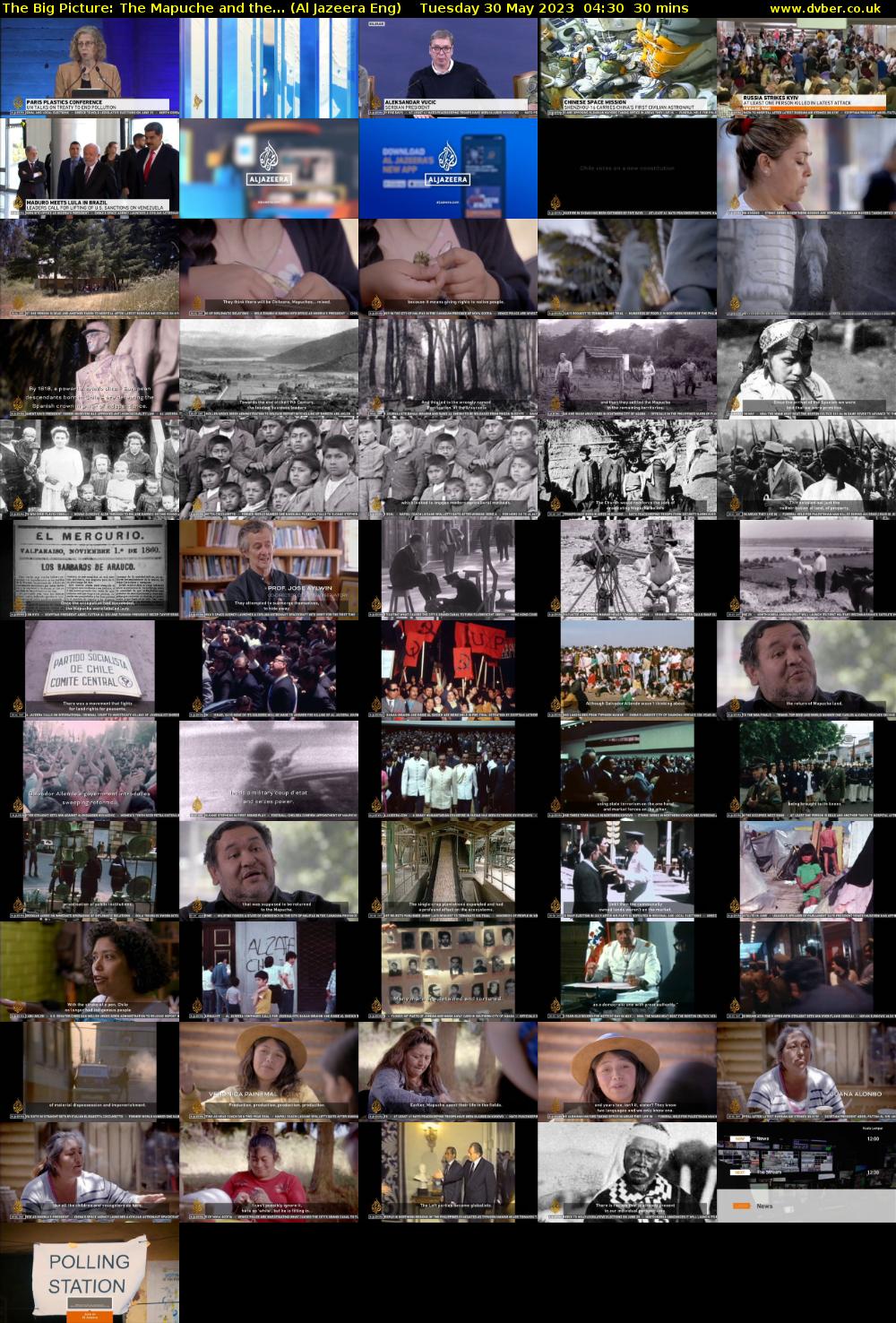 The Big Picture: The Mapuche and the... (Al Jazeera Eng) Tuesday 30 May 2023 04:30 - 05:00
