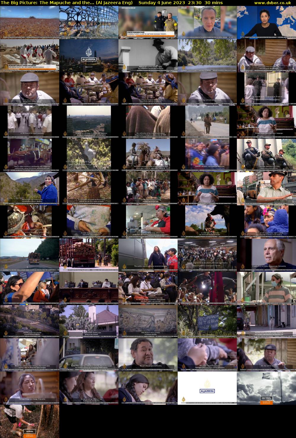 The Big Picture: The Mapuche and the... (Al Jazeera Eng) Sunday 4 June 2023 23:30 - 00:00