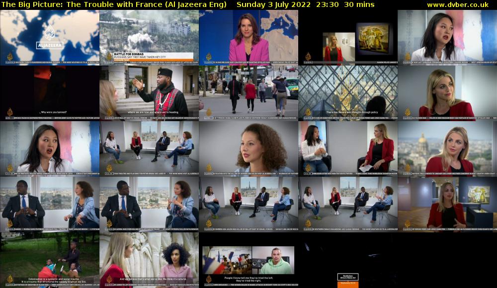 The Big Picture: The Trouble with France (Al Jazeera Eng) Sunday 3 July 2022 23:30 - 00:00