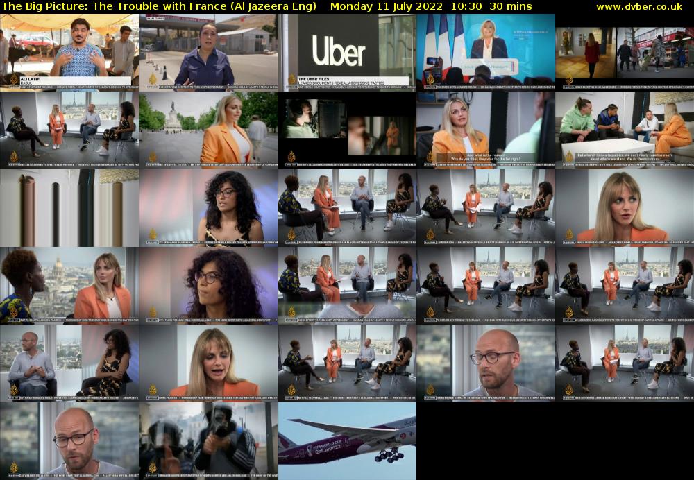 The Big Picture: The Trouble with France (Al Jazeera Eng) Monday 11 July 2022 10:30 - 11:00
