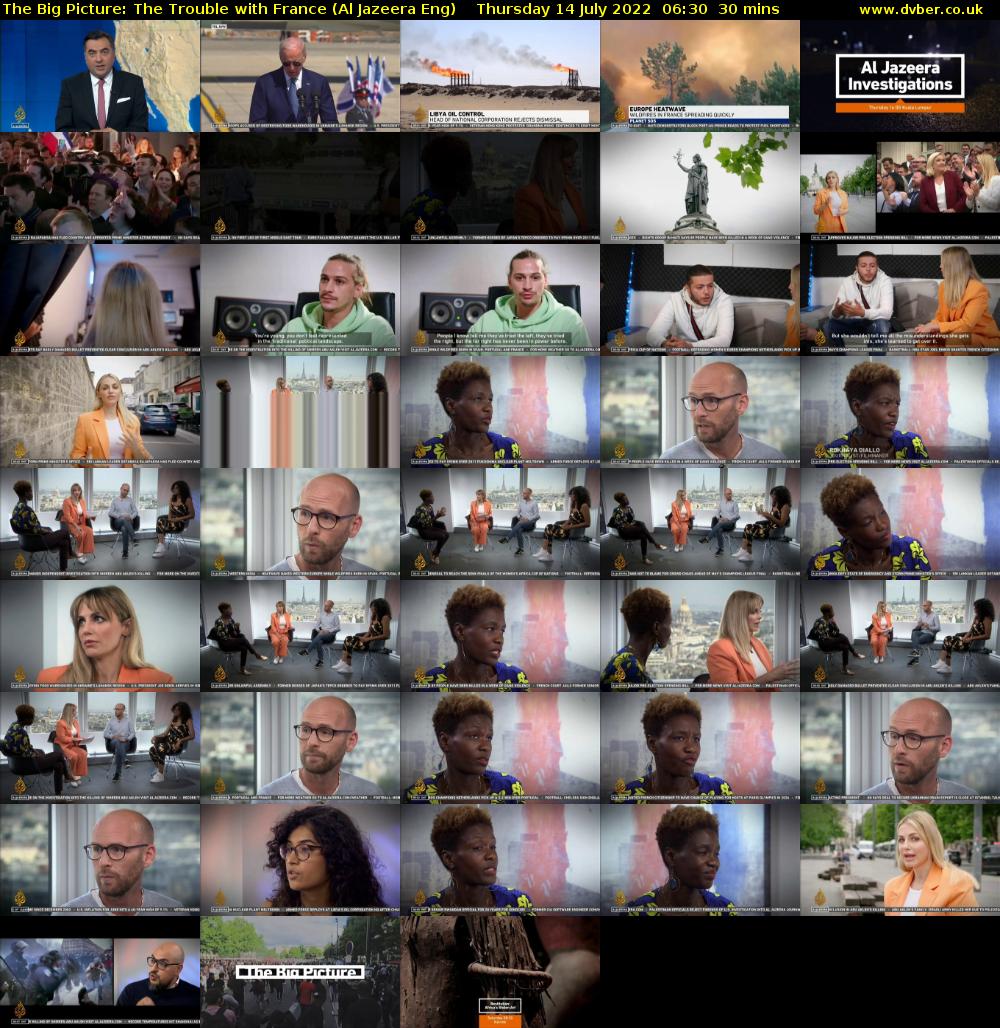 The Big Picture: The Trouble with France (Al Jazeera Eng) Thursday 14 July 2022 06:30 - 07:00