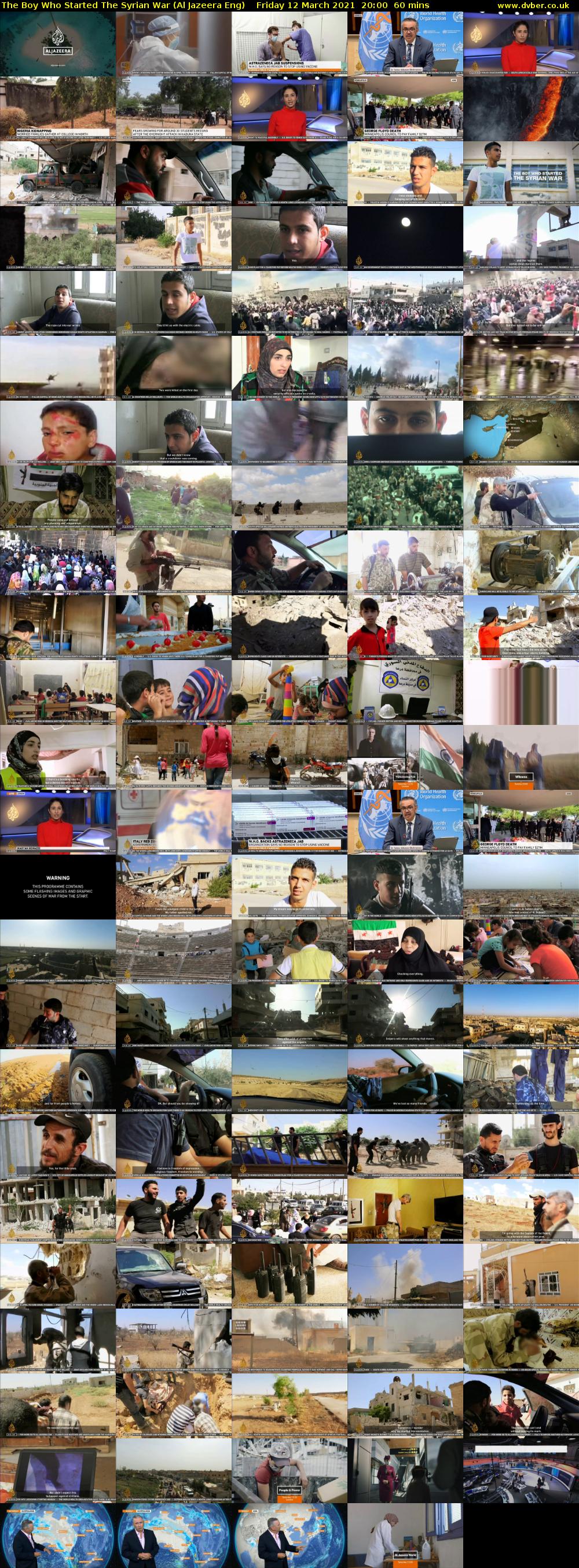 The Boy Who Started The Syrian War (Al Jazeera Eng) Friday 12 March 2021 20:00 - 21:00