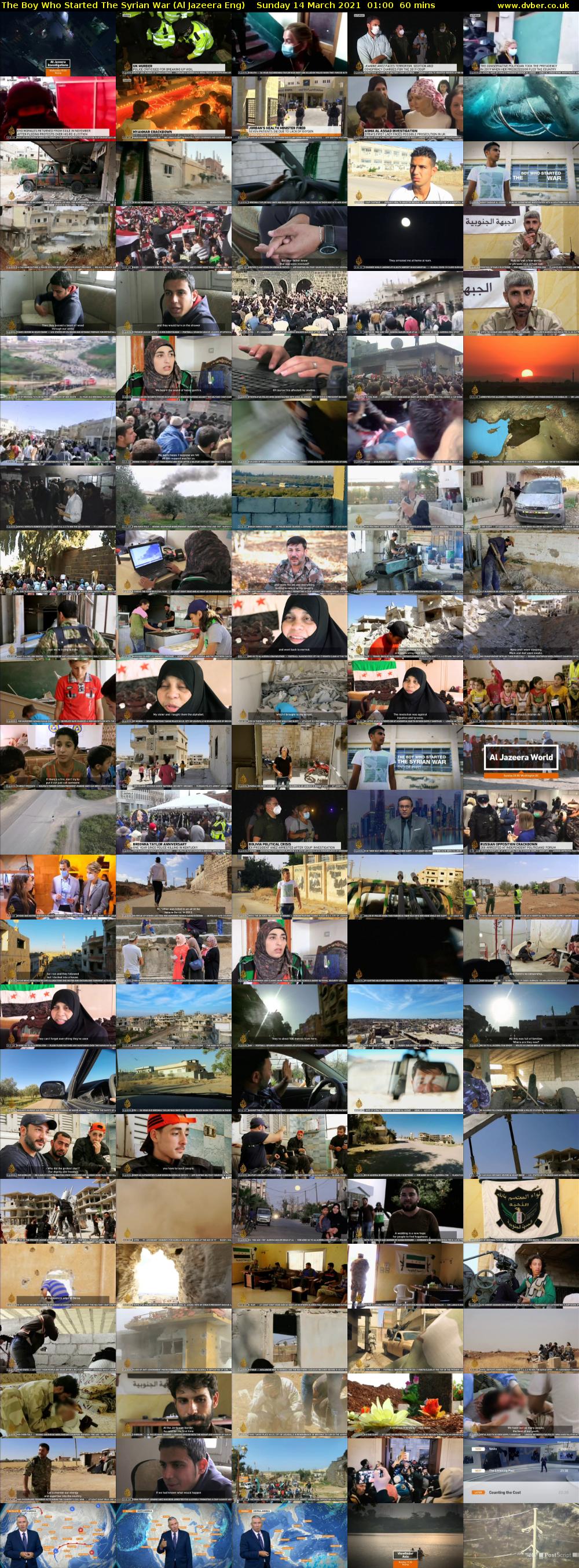 The Boy Who Started The Syrian War (Al Jazeera Eng) Sunday 14 March 2021 01:00 - 02:00