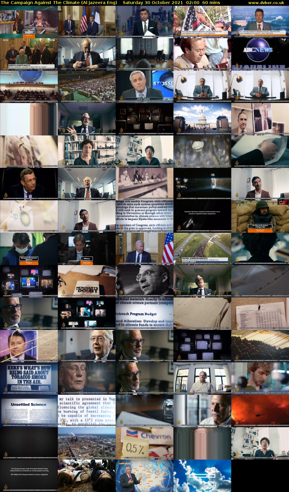 The Campaign Against The Climate (Al Jazeera Eng) Saturday 30 October 2021 02:00 - 03:00