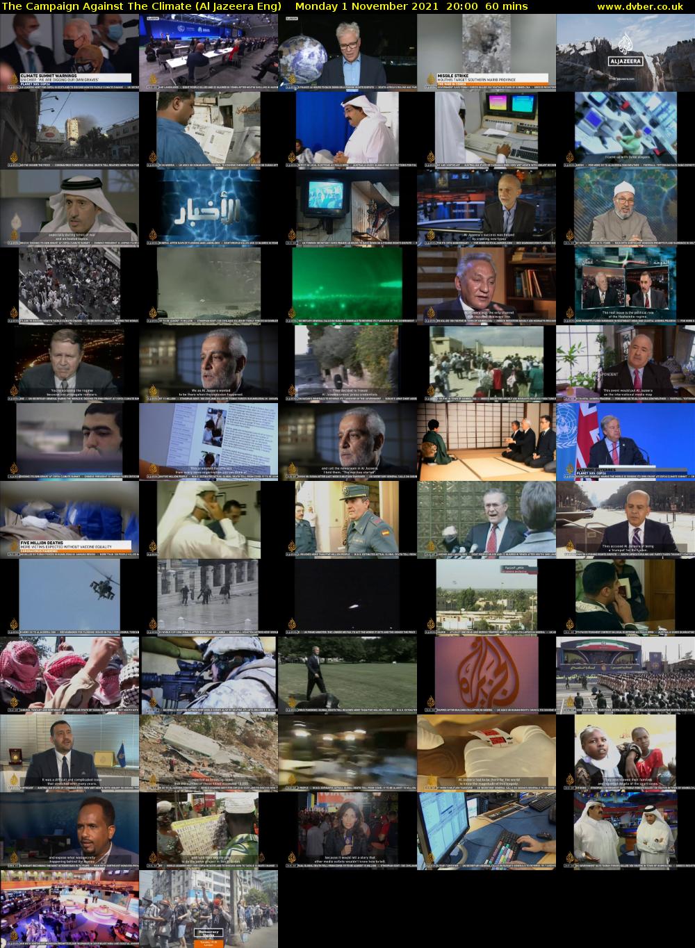 The Campaign Against The Climate (Al Jazeera Eng) Monday 1 November 2021 20:00 - 21:00