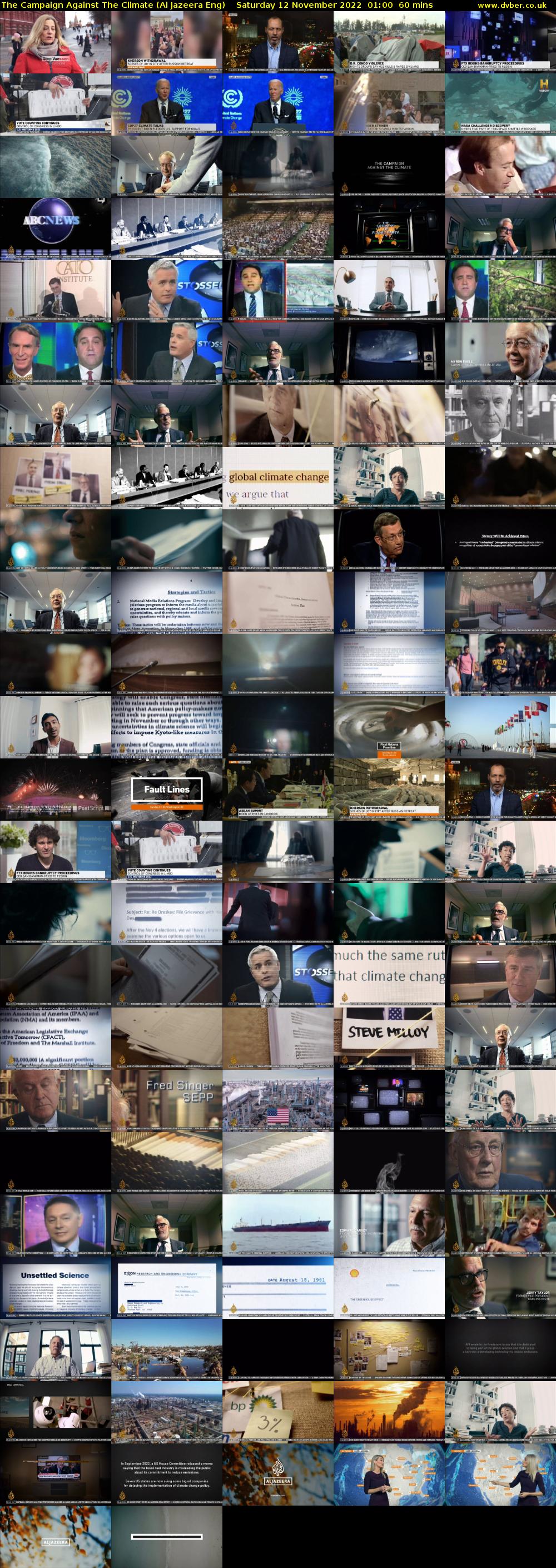 The Campaign Against The Climate (Al Jazeera Eng) Saturday 12 November 2022 01:00 - 02:00