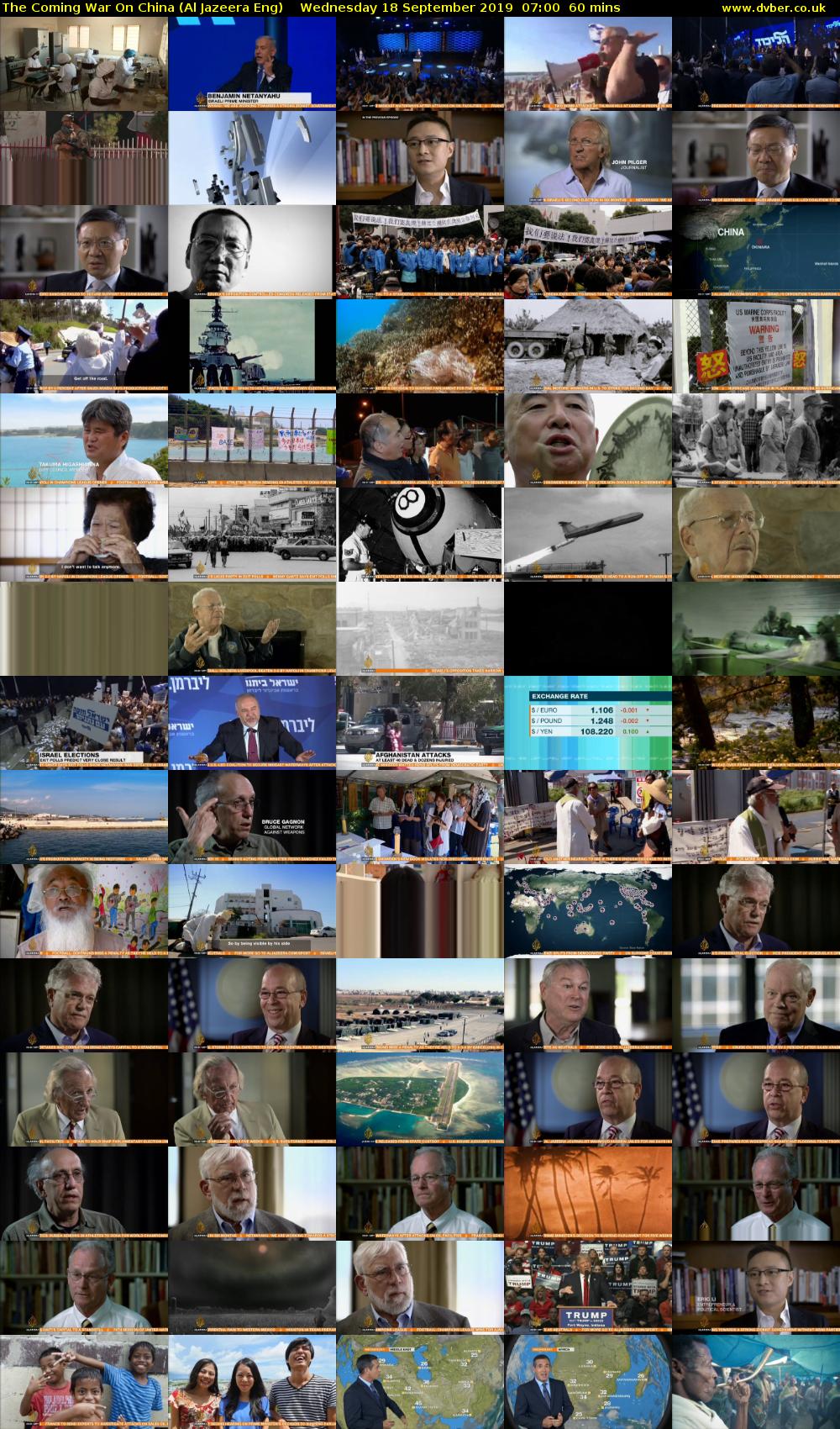 The Coming War On China (Al Jazeera Eng) Wednesday 18 September 2019 07:00 - 08:00