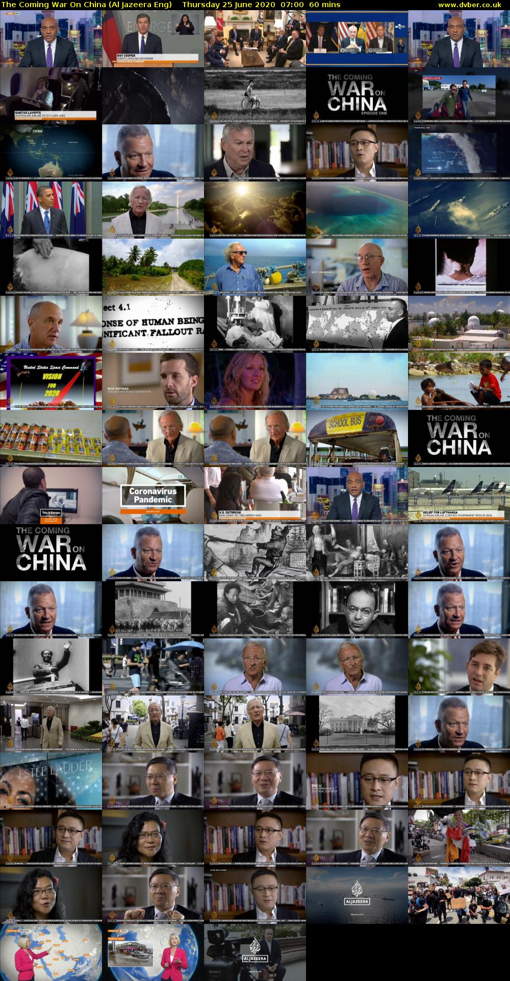 The Coming War On China (Al Jazeera Eng) Thursday 25 June 2020 07:00 - 08:00