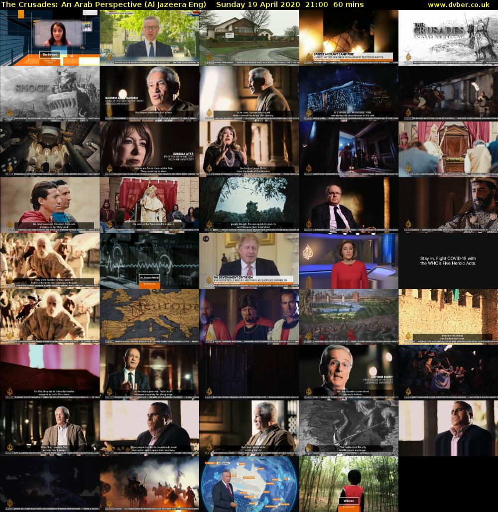 The Crusades: An Arab Perspective (Al Jazeera Eng) Sunday 19 April 2020 21:00 - 22:00