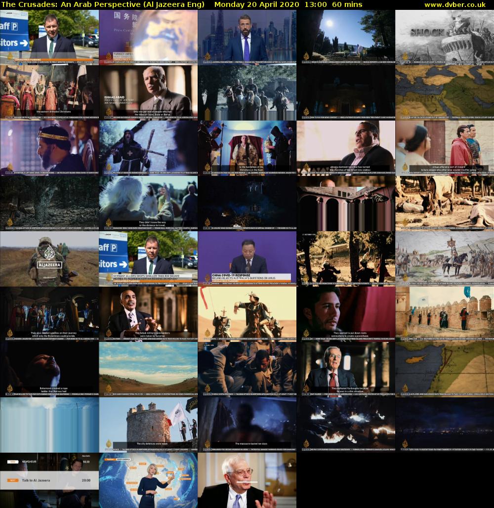 The Crusades: An Arab Perspective (Al Jazeera Eng) Monday 20 April 2020 13:00 - 14:00