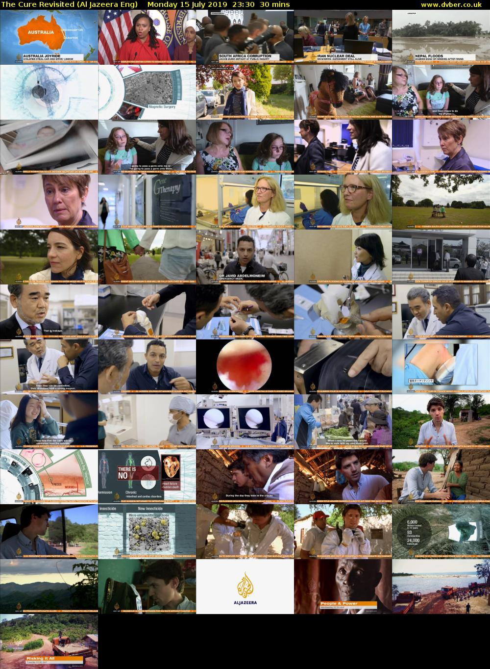 The Cure Revisited (Al Jazeera Eng) Monday 15 July 2019 23:30 - 00:00