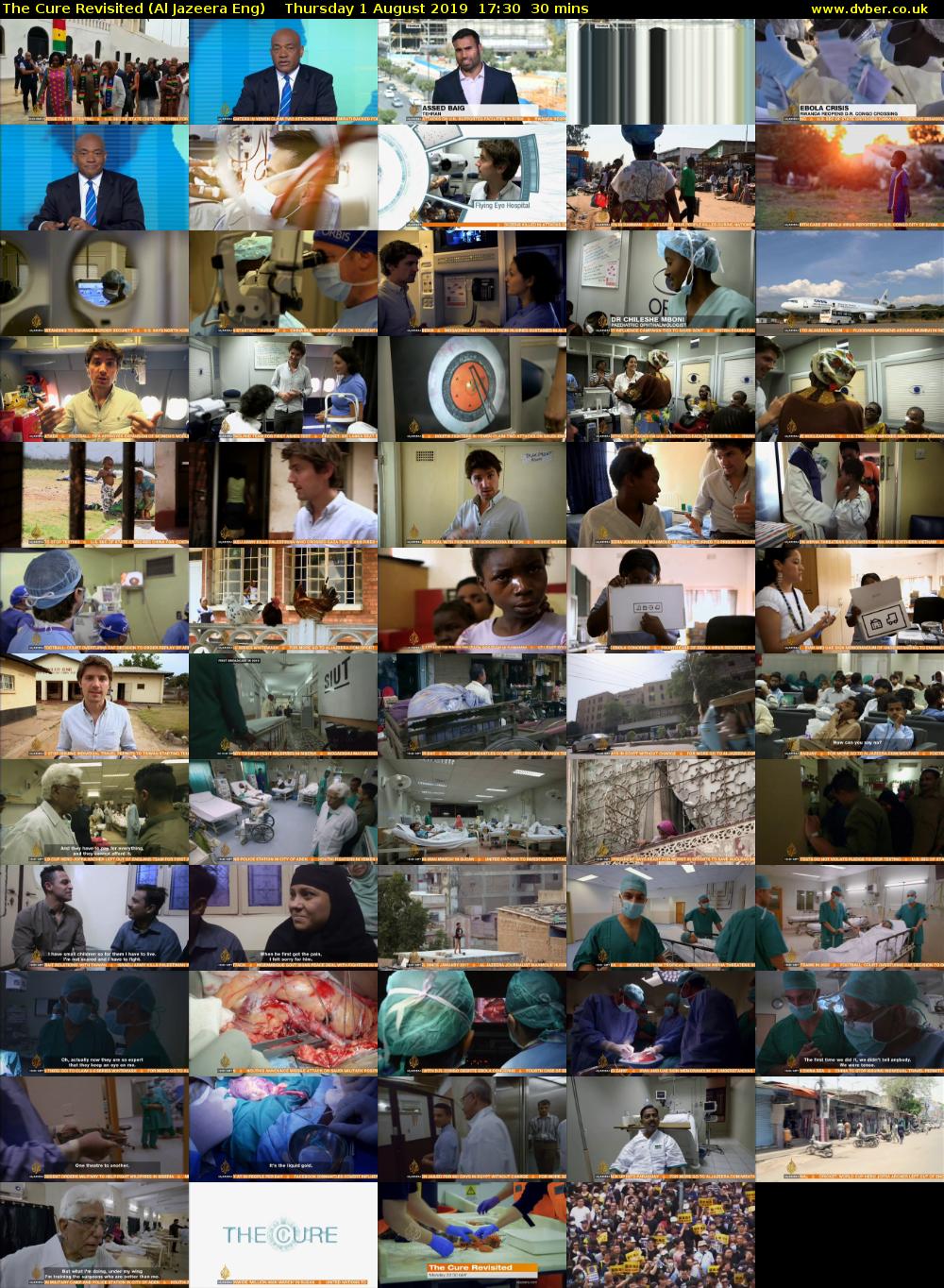 The Cure Revisited (Al Jazeera Eng) Thursday 1 August 2019 17:30 - 18:00