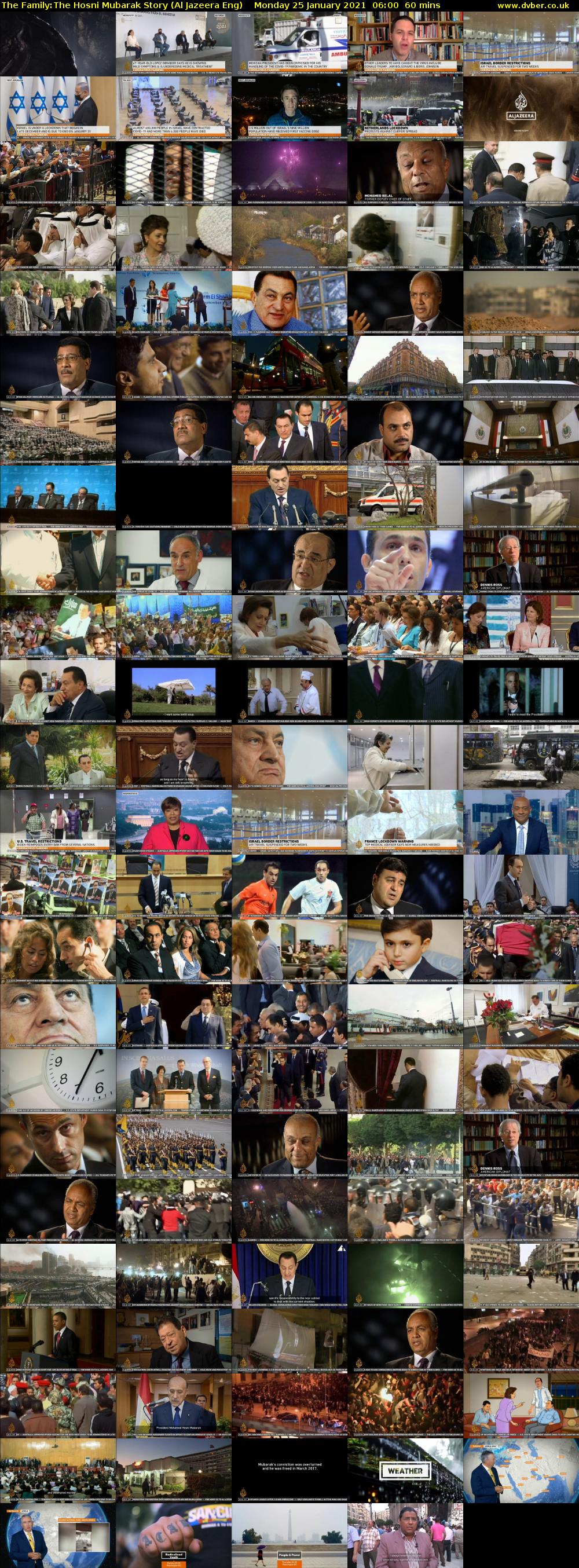 The Family:The Hosni Mubarak Story (Al Jazeera Eng) Monday 25 January 2021 06:00 - 07:00