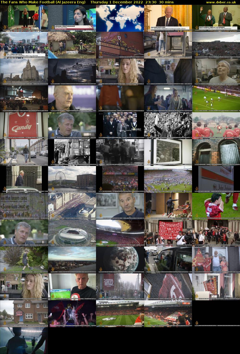 The Fans Who Make Football (Al Jazeera Eng) Thursday 1 December 2022 23:30 - 00:00