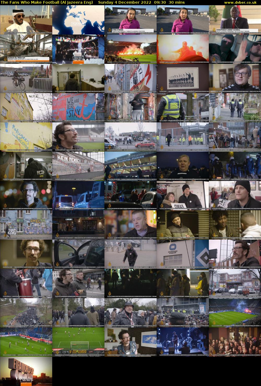 The Fans Who Make Football (Al Jazeera Eng) Sunday 4 December 2022 09:30 - 10:00