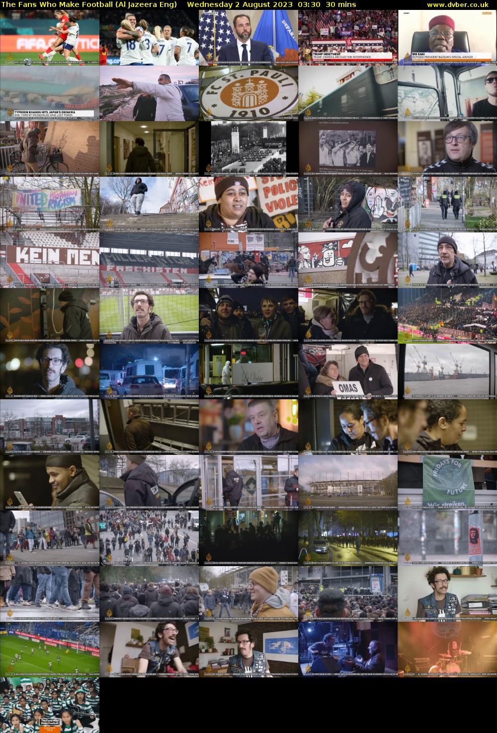 The Fans Who Make Football (Al Jazeera Eng) Wednesday 2 August 2023 03:30 - 04:00