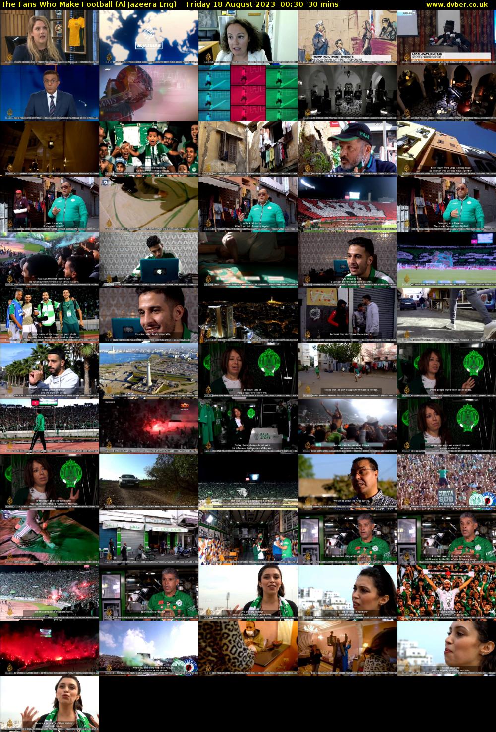 The Fans Who Make Football (Al Jazeera Eng) Friday 18 August 2023 00:30 - 01:00