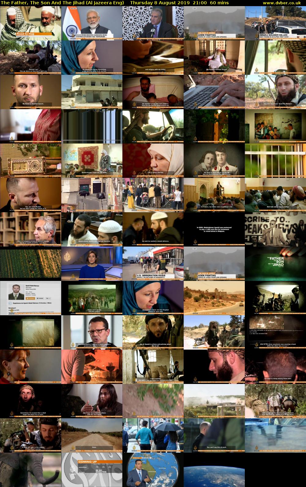 The Father, The Son And The Jihad (Al Jazeera Eng) Thursday 8 August 2019 21:00 - 22:00
