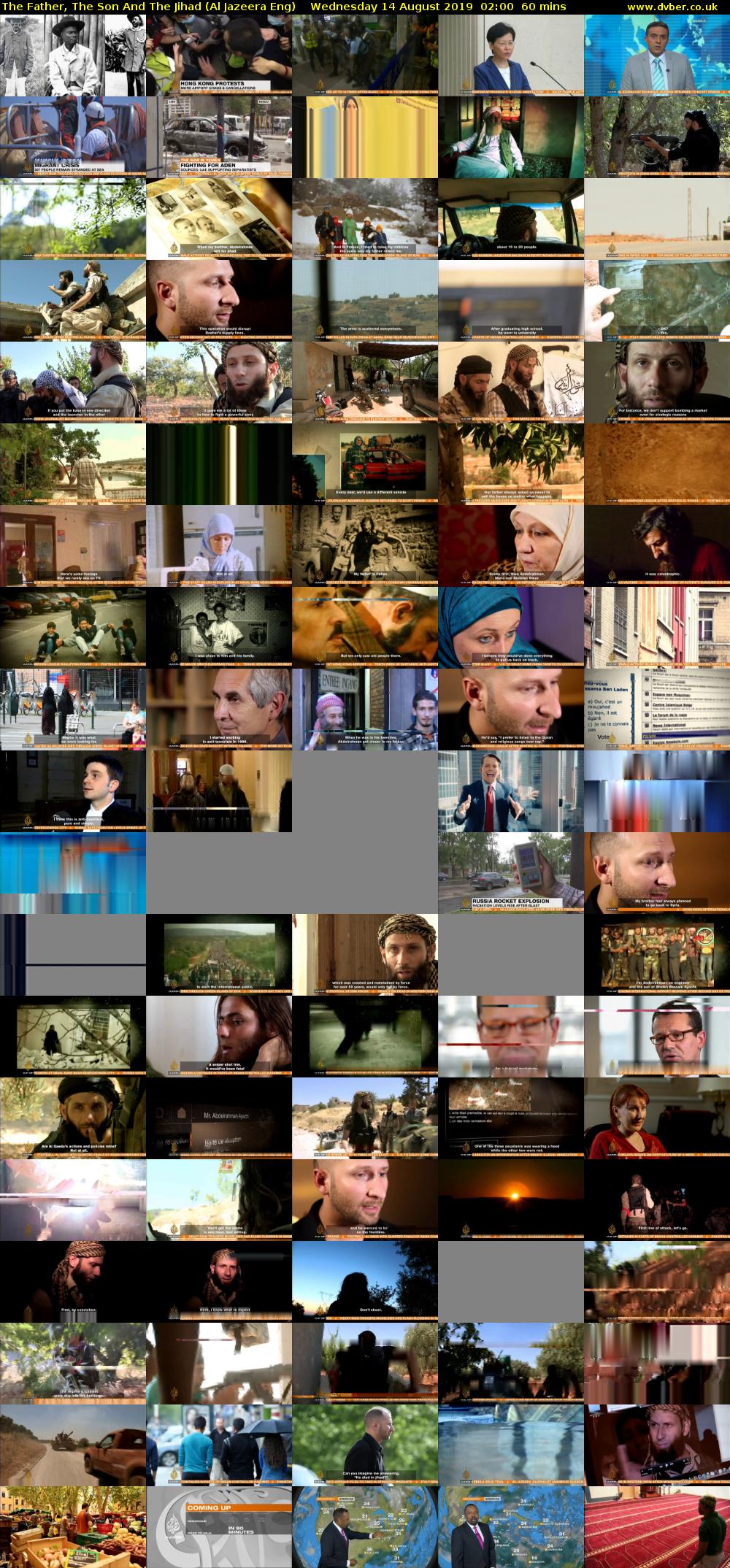 The Father, The Son And The Jihad (Al Jazeera Eng) Wednesday 14 August 2019 02:00 - 03:00