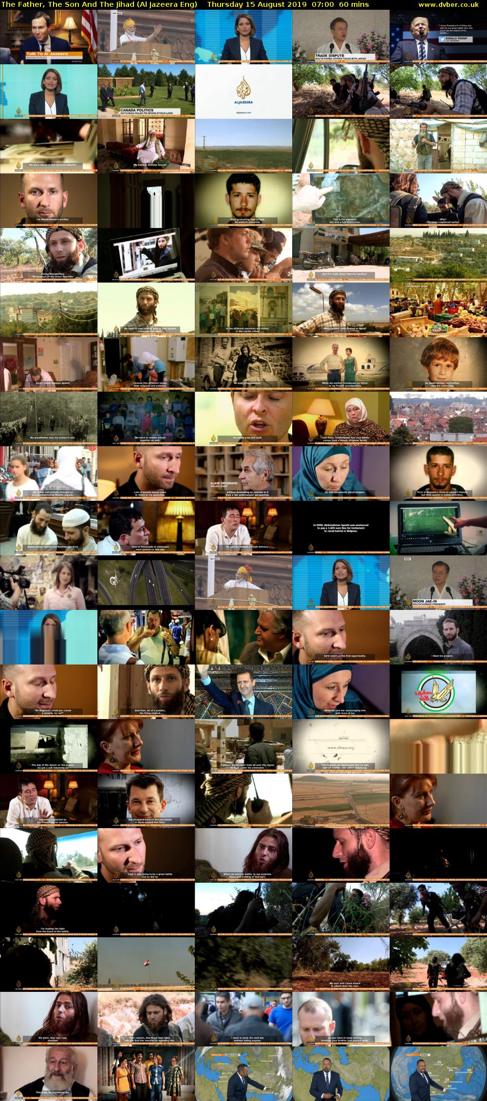 The Father, The Son And The Jihad (Al Jazeera Eng) Thursday 15 August 2019 07:00 - 08:00