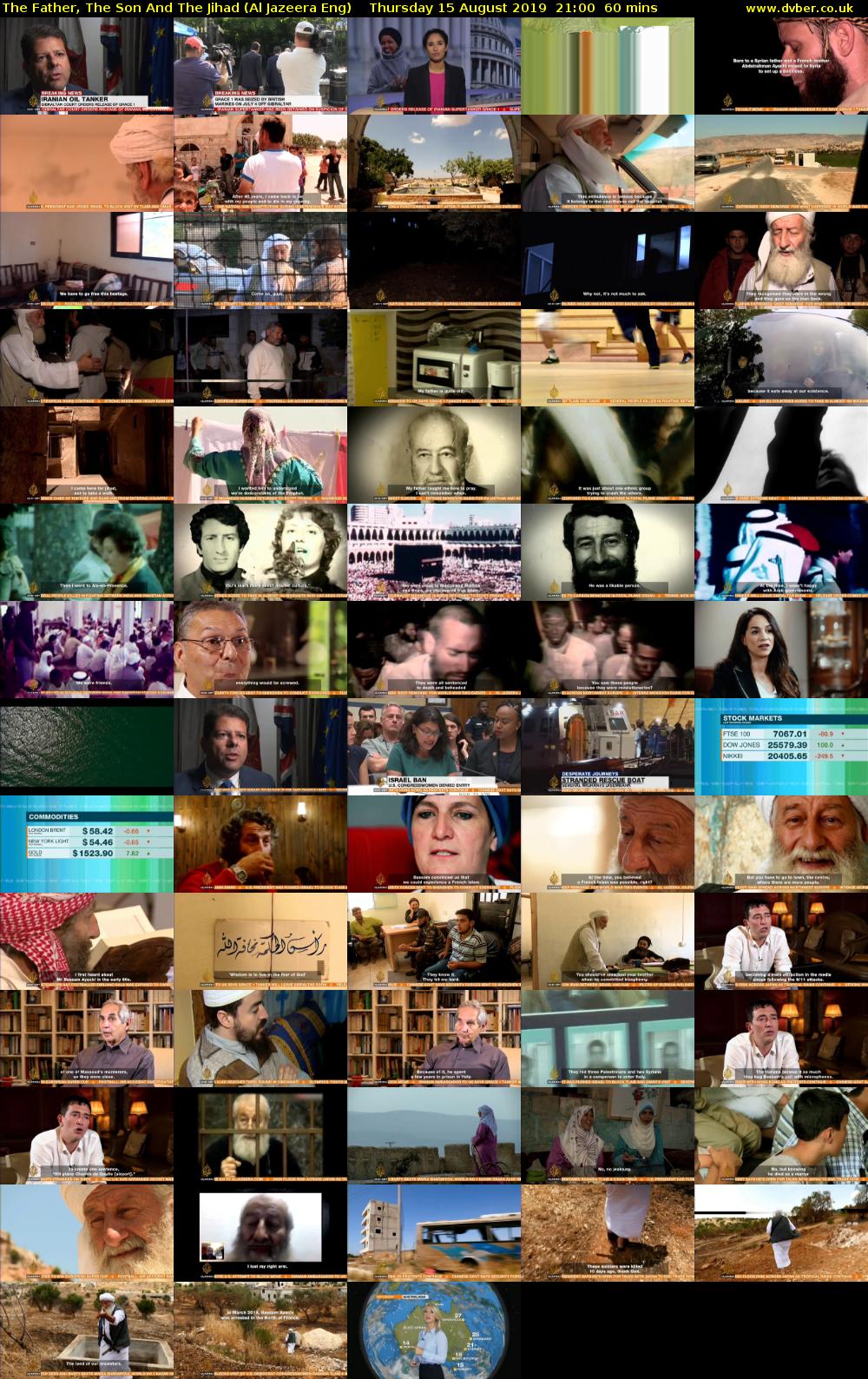 The Father, The Son And The Jihad (Al Jazeera Eng) Thursday 15 August 2019 21:00 - 22:00
