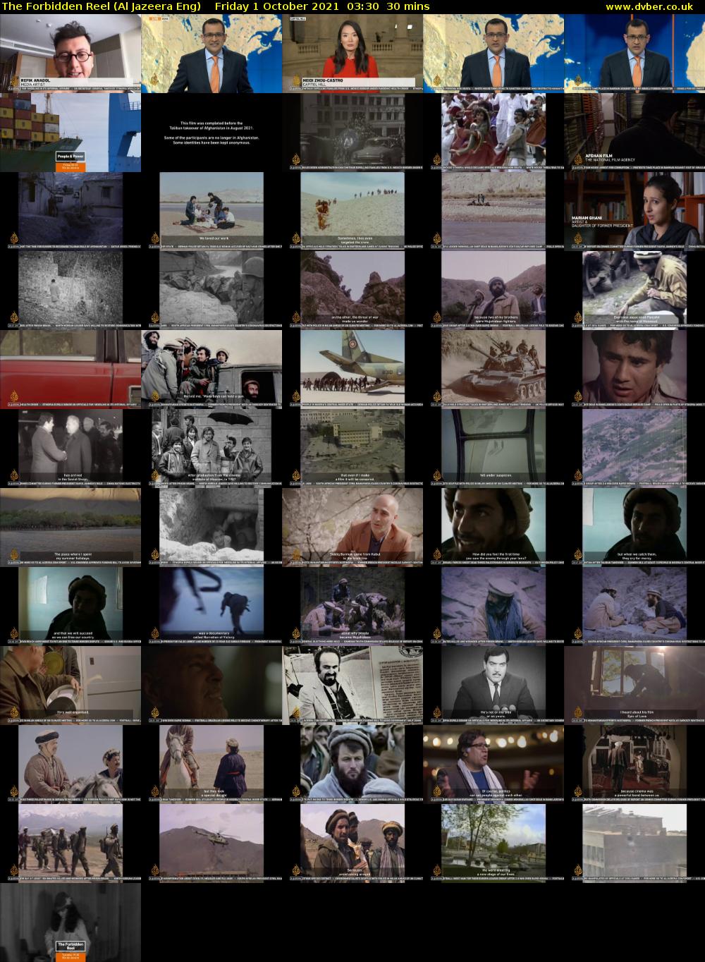 The Forbidden Reel (Al Jazeera Eng) Friday 1 October 2021 03:30 - 04:00