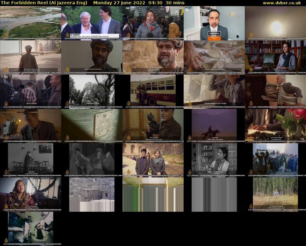 The Forbidden Reel (Al Jazeera Eng) Monday 27 June 2022 04:30 - 05:00