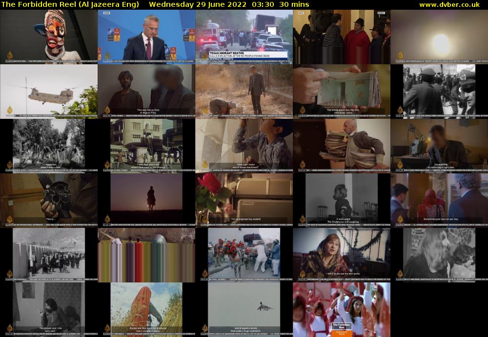 The Forbidden Reel (Al Jazeera Eng) Wednesday 29 June 2022 03:30 - 04:00