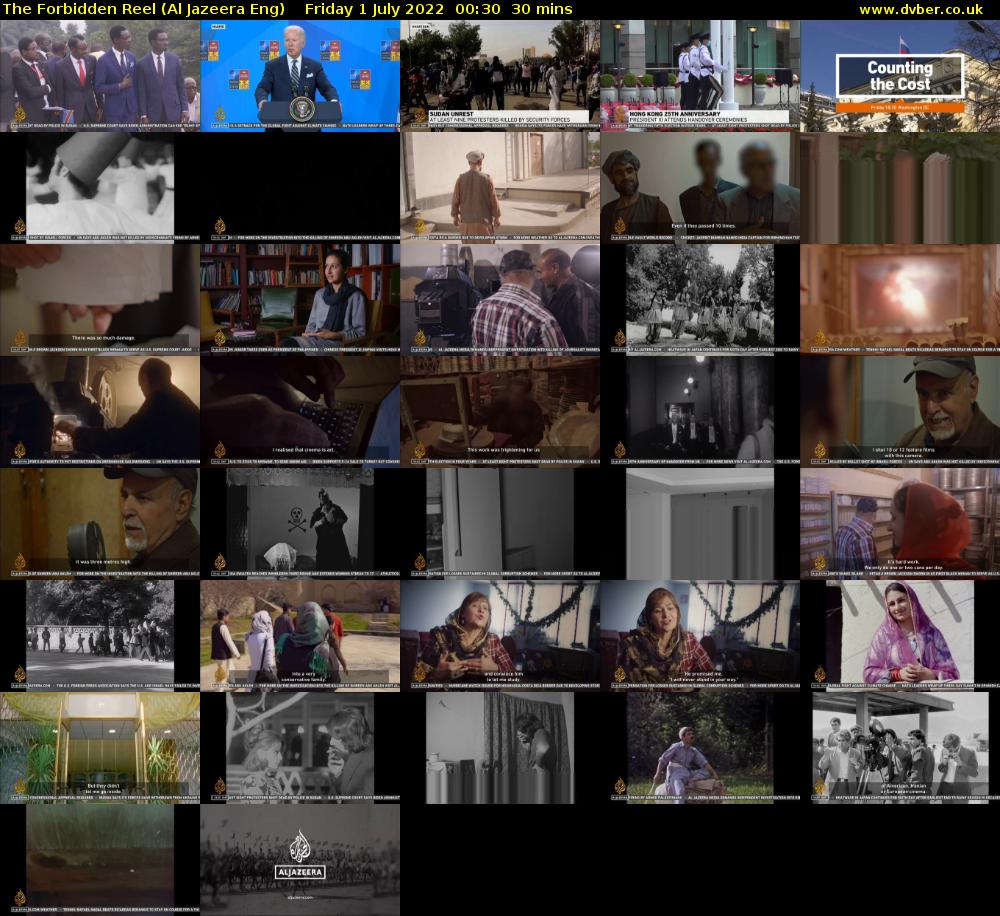 The Forbidden Reel (Al Jazeera Eng) Friday 1 July 2022 00:30 - 01:00