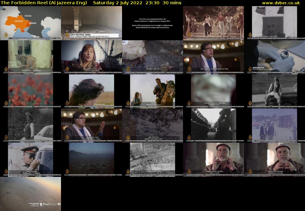 The Forbidden Reel (Al Jazeera Eng) Saturday 2 July 2022 23:30 - 00:00