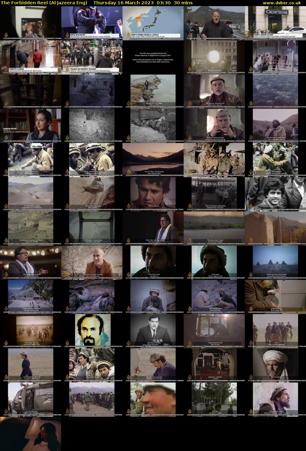 The Forbidden Reel (Al Jazeera Eng) Thursday 16 March 2023 03:30 - 04:00